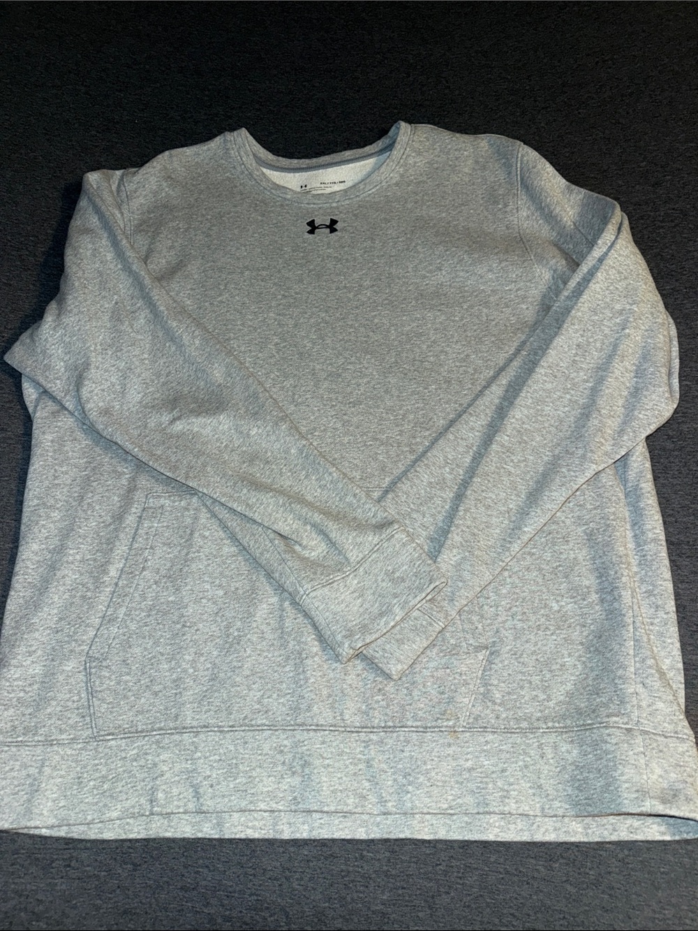 Under Armour Men’s Light Gray Crewneck Sweatshirt